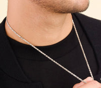 ROPE CHAIN-WHITE GOLD