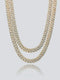 20" DIAMOND CUBAN LINK CHAIN - GOLD